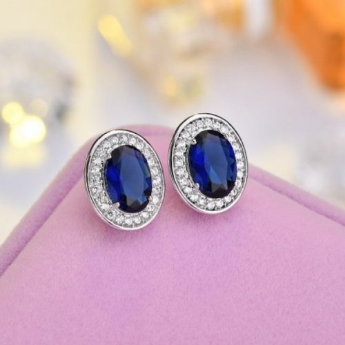 Athena ezüst fülbevaló swarovski elemekkel