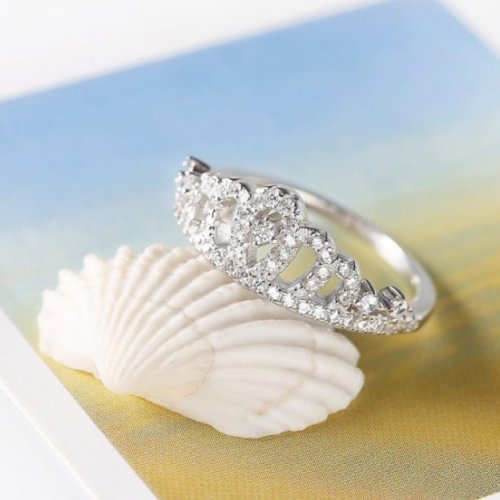 Kelan hercegnő ezüst gyűrű, Swarovski 