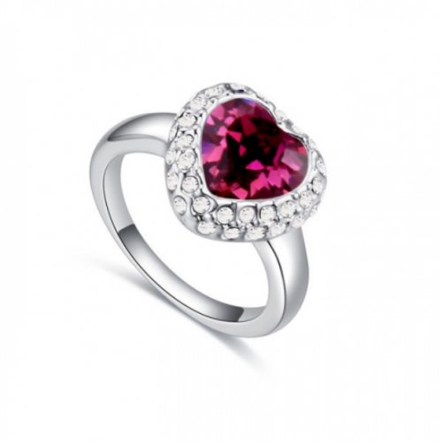 Ezüst gyűrű swarovski elemekkel