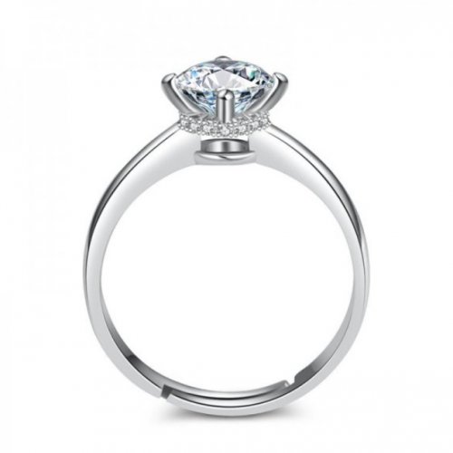 Cristal crown pearl ezüst gyűrű ,Swarovski  elemekkel