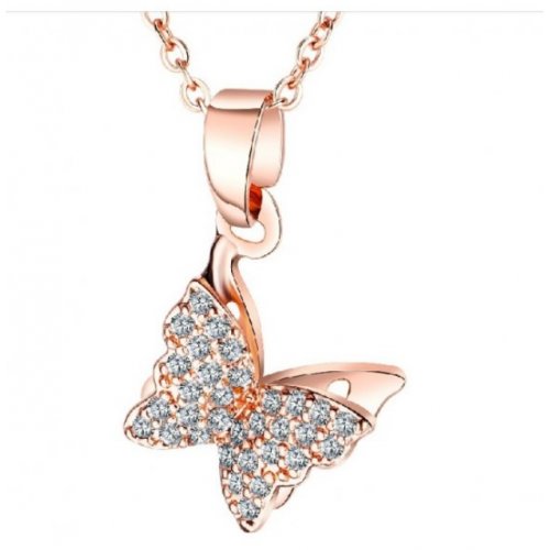 Pillangó  14k aranyozott nyaklánc