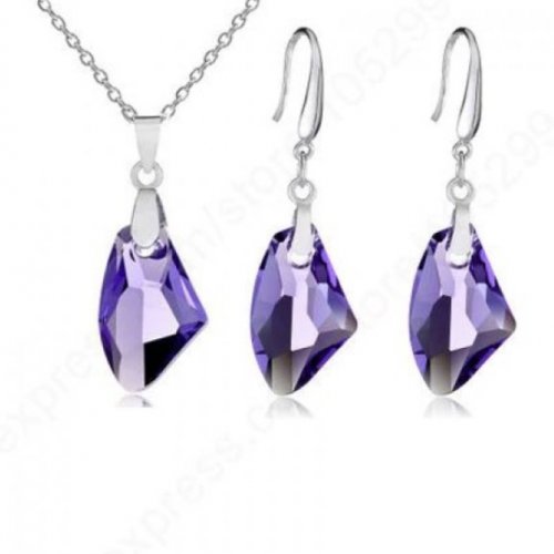 Austrian purple shadow szett ,swarovsky elemekkel