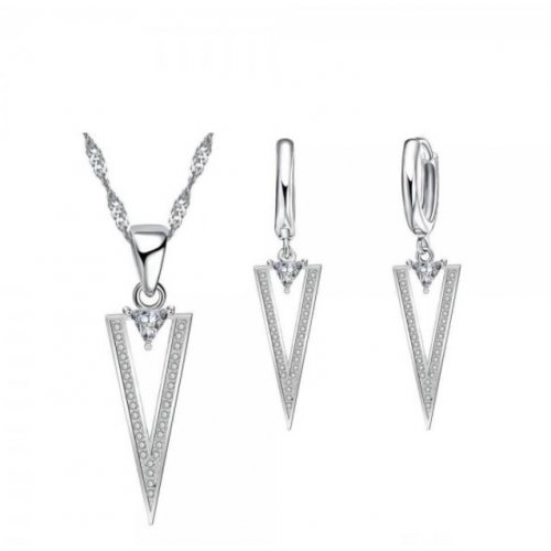 Zirconia Crystal Noval női ezüst szett 