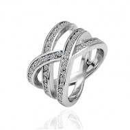 Eternity gyűrű Swarovski elemekkel 