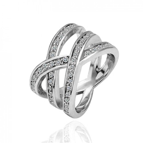 Eternity gyűrű Swarovski elemekkel 