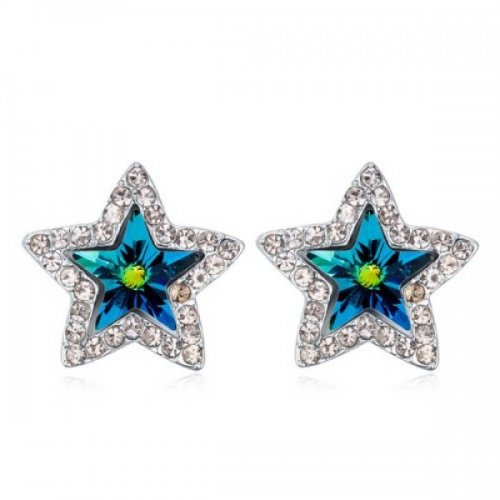 Cercei din argint femei Soul Blue Star Cercei din argint femei Soul Blue Star