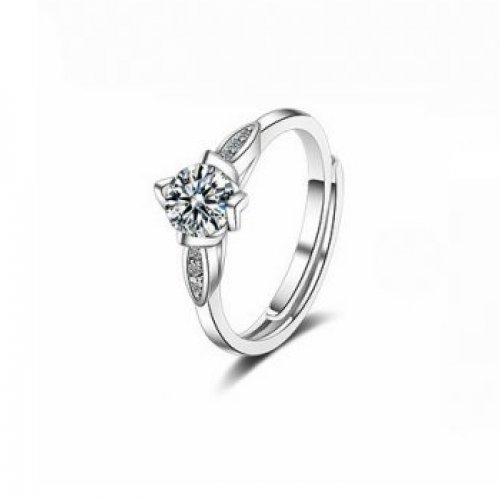 Inel logodna argint femei cu elemente swarovski  Eternity regalbil