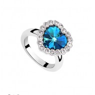 BlueTitanic gyűrű Swarovski elemekkel 