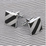 Butoni barbati otel inoxidabil Stripes