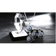  Blue Queen ezüst szett cirkonnal