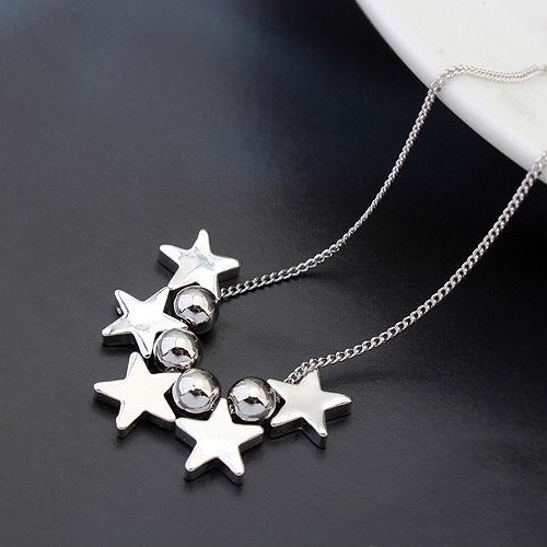 Silver MoonStar necklace