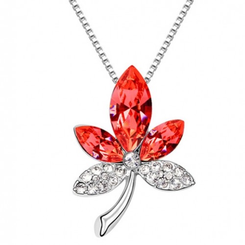 Colier Elemente Swarovski RedBlossom Colier Elemente Swarovski RedBlossom