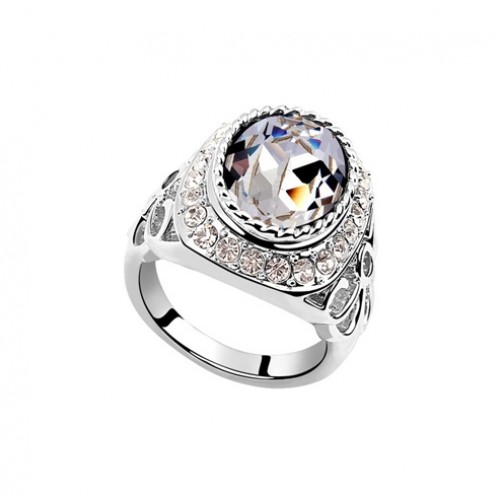 Princess gyűrű Swarovski elemekkel 