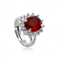 Inel Elemente Swarovski RedSun