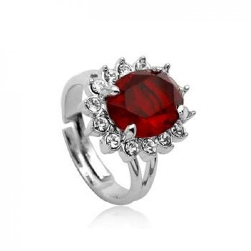 Inel Elemente Swarovski RedSun