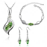 GreenEternity szett Swarovski elemekkel 