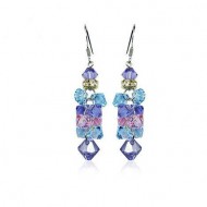 Cercei Argint  Elemente Swarovski Abrienda