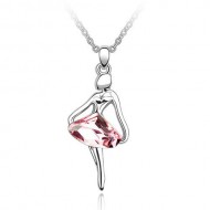  Balerina  nyaklánc fukszia Swarovski kristályokkal