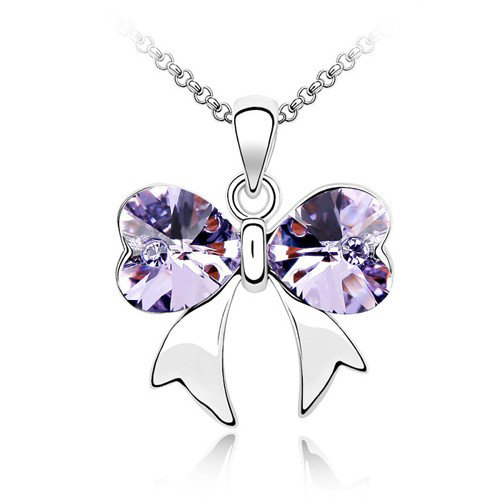 Swarovski Elements Bow Necklace