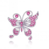 Swarovski Elements Butterfly Brooch