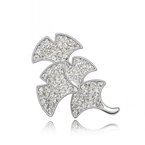 Brosa Elemente Swarovski Frunza Brosa Elemente Swarovski Frunza