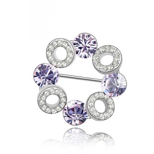 Swarovski Elements Circle Brooch Swarovski Elements Circle Brooch