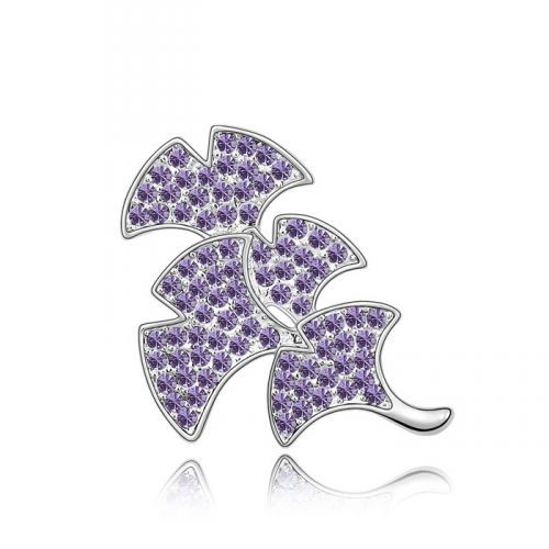 Swarovski Elements Leaf Brooch Swarovski Elements Leaf Brooch