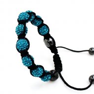Bratara Swarovski Shamballa Albastru
