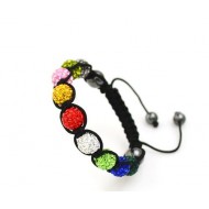Swarovski Multicolor Shamballa Bracelet
