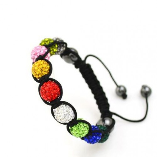 Swarovski Multicolor Shamballa Bracelet