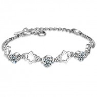 Bratara argint femei Stars Crystal cu Elemente Swarovski