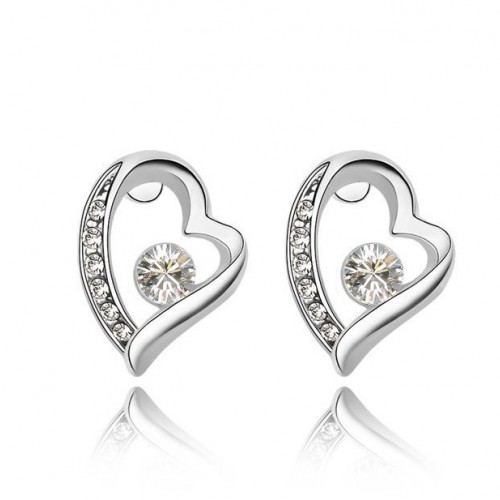 Ezüst fülbevaló WhiteS Swarovski elemekkel Ezüst fülbevaló WhiteS Swarovski elemekkel